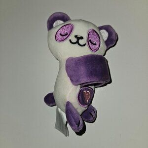 BFF Scented Plush Mini Slap Bracelet Pearl Purple White Panda Plush Top Trenz